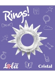 Прозрачное эрекционное кольцо Rings Cristal - Lola Games - в Мурманске купить с доставкой