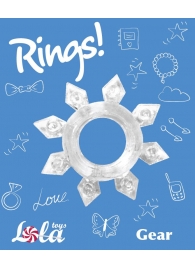 Прозрачное эрекционное кольцо Rings Gear - Lola Games - в Мурманске купить с доставкой