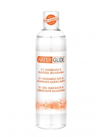 Гель-смазка 2-в-1 MASSAGE   LUBRICANT GUARANA - 300 мл. - Waterglide - купить с доставкой в Мурманске