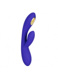 Фиолетовый вибратор с функцией электростимуляции Intimate E-Stimulator Dual Wand - 21,5 см. - California Exotic Novelties - купить с доставкой в Мурманске