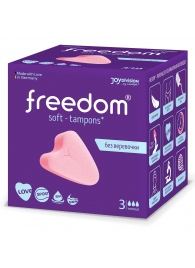 Женские гигиенические тампоны без веревочки FREEDOM normal - 3 шт. - Freedom - купить с доставкой в Мурманске