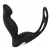 Черный вибромассажер простаты P-PLEASER W ERECTION ENHANCE - Dream Toys - в Мурманске купить с доставкой