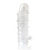 Закрытая прозрачная рельефная насадка Crystal sleeve - 13 см. - Erowoman-Eroman - в Мурманске купить с доставкой