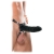 Чёрный полый страпон 7  Silicone Hollow Strap-On - 18 см. - Pipedream - купить с доставкой в Мурманске