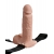 Телесный перезаряжаемый вибрострапон 7  Hollow Rechargeable Strap-on with Balls - 20,3 см. - Pipedream - купить с доставкой в Мурманске