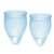 Набор голубых менструальных чаш Feel confident Menstrual Cup - Satisfyer - купить с доставкой в Мурманске