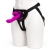 Лиловый страпон Rechargeable Vibrating Strap-On Harness Set - 17,6 см. - Happy Rabbit - купить с доставкой в Мурманске