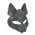 Серая маска Wolf с клепками - Sitabella - купить с доставкой в Мурманске
