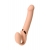 Телесный безремневой вибрострапон Vibrating Bendable Strap-On L - Strap-on-me - купить с доставкой в Мурманске