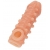 Телесная закрытая насадка с шариками Cock Sleeve Size L - 17,6 см. - KOKOS - в Мурманске купить с доставкой