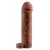 Коричневая насадка с кольцом Perfect 2 Extension with Ball Strap - 19 см. - Pipedream - в Мурманске купить с доставкой