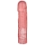 Розовая фаллическая насадка Vac-U-Lock 8  Crystal Jellies Dong - 20,3 см. - Doc Johnson - купить с доставкой в Мурманске
