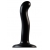 Черный фаллоимитатор-насадка Strap-On-Me P G spot Dildo size S - 16,4 см. - Strap-on-me - купить с доставкой в Мурманске