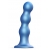 Голубая насадка Strap-On-Me Dildo Plug Balls size S - Strap-on-me - купить с доставкой в Мурманске