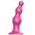 Розовая насадка Strap-On-Me Dildo Plug Beads size L - Strap-on-me - купить с доставкой в Мурманске