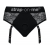 Черные трусики для насадок Diva Lingerie Harness - size L - Strap-on-me - купить с доставкой в Мурманске