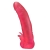 Розовая насадка для страпона с клиторальными лепестками - 18,5 см. - LOVETOY (А-Полимер) - купить с доставкой в Мурманске