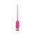 Розовый тонкий стимулятор Nipple Vibrator - 23 см. - I-MOON - купить с доставкой в Мурманске