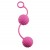 Розовые вагинальные шарики с ребристым рельефом - Dream Toys