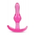 Розовая анальная пробка Curvy Anal Plug - 8,4 см. - Blush Novelties