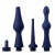 Набор из 3 универсальных насадок для анального душа Universal 3 Piece Silicone Enema Attachment Set - XR Brands - купить с доставкой в Мурманске