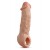 Телесная насадка-удлинитель Intrepid 9.25 Inch Realistic Penis Extender Sleeve - 23,5 см. - Blush Novelties - в Мурманске купить с доставкой