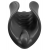 Чёрный мастурбатор Vibrating Silicone Stimulator с вибрацией - Pipedream - в Мурманске купить с доставкой