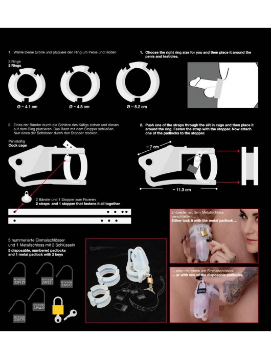 Набор для мужского пояса верности Cock Cage Set - Orion - купить с доставкой в Мурманске