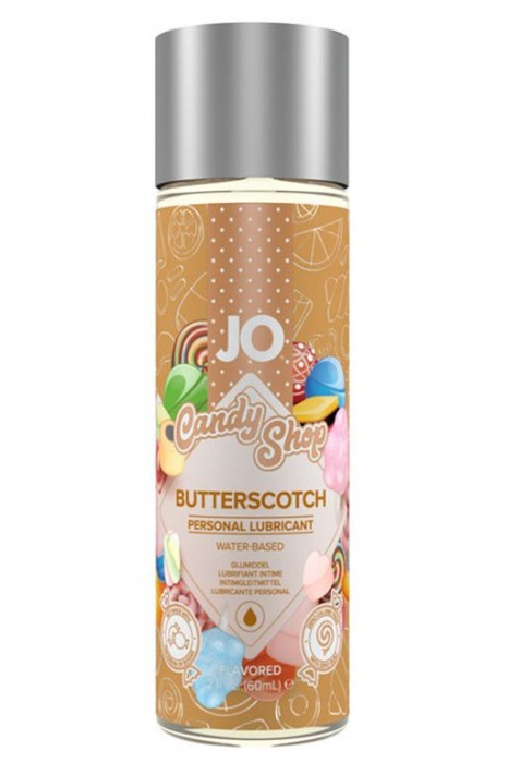 Смазка на водной основе Candy Shop Butterscotch с ароматом ирисок - 60 мл. - System JO - купить с доставкой в Мурманске