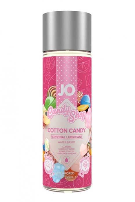 Смазка на водной основе Candy Shop Cotton Candy с ароматом сладкой ваты - 60 мл. - System JO - купить с доставкой в Мурманске