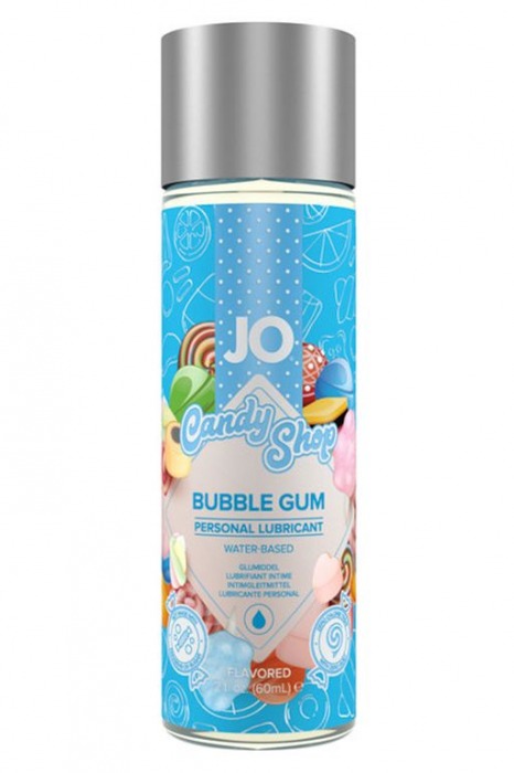 Смазка на водной основе Candy Shop Bubblegum с ароматом жвачки - 60 мл. - System JO - купить с доставкой в Мурманске