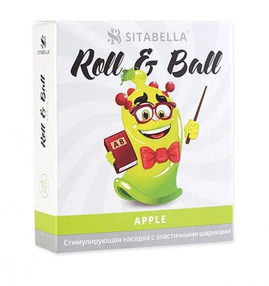 Стимулирующий презерватив-насадка Roll   Ball Apple - Sitabella - купить с доставкой в Мурманске