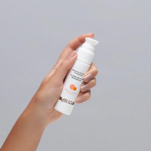 Универсальный массажный гель-смазка Allover Delicious Massage Gel с ароматом персика и аброкоса - 50 мл. - YESforLOV - купить с доставкой в Мурманске