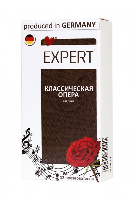 Гладкие презервативы Expert  Классическая опера  - 12 шт. - Expert - купить с доставкой в Мурманске