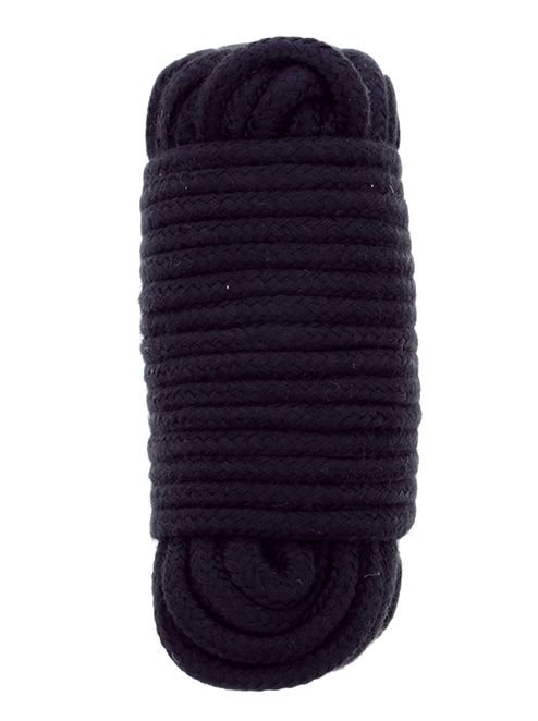 Черная веревка для связывания BONDX LOVE ROPE - 10 м. - Dream Toys - купить с доставкой в Мурманске