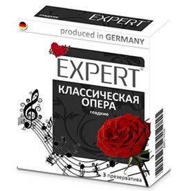 Гладкие презервативы Expert  Классическая опера  - 3 шт. - Expert - купить с доставкой в Мурманске