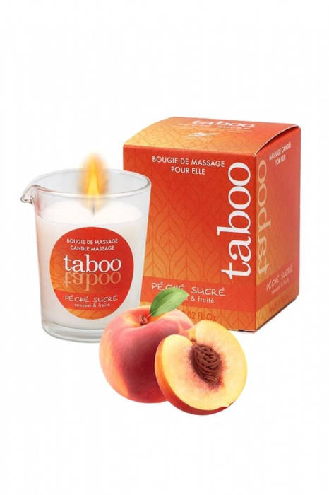 Массажное аромамасло с афродизиаками для женщин RUF Taboo Peche sucre - 60 гр. - RUF - купить с доставкой в Мурманске