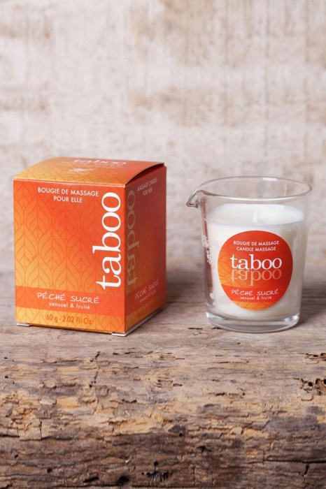 Массажное аромамасло с афродизиаками для женщин RUF Taboo Peche sucre - 60 гр. - RUF - купить с доставкой в Мурманске
