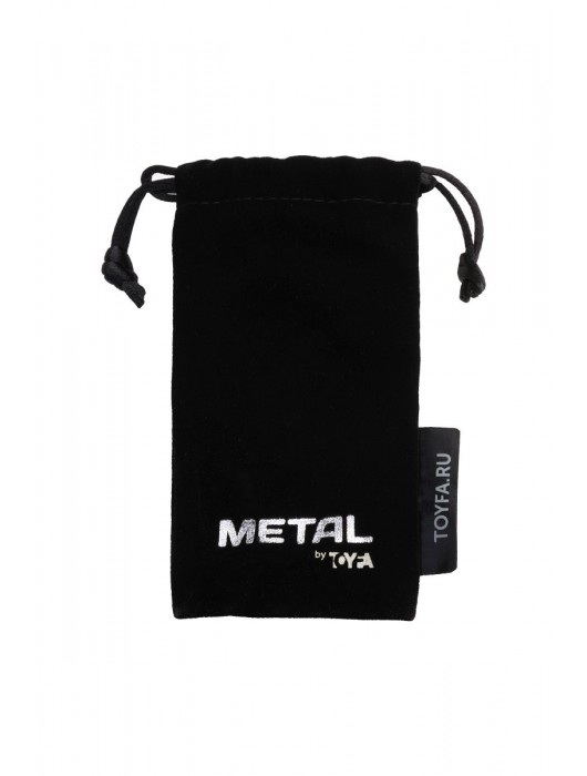 Серебристая коническая анальная пробка с красным кристаллом-сердечком - 7 см. - ToyFa - купить с доставкой в Мурманске