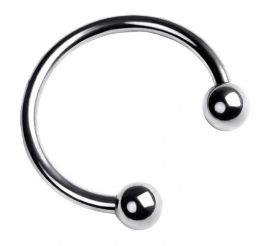 Серебристая подкова на головку пениса - ToyFa - купить с доставкой в Мурманске