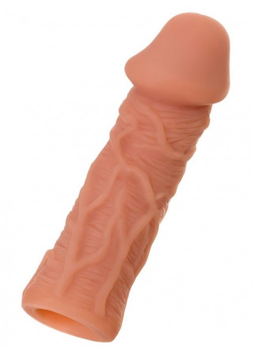 Телесная реалистичная насадка KOKOS Extreme Sleeve 05 с дополнительной стимуляцией - 12,7 см. - KOKOS - в Мурманске купить с доставкой