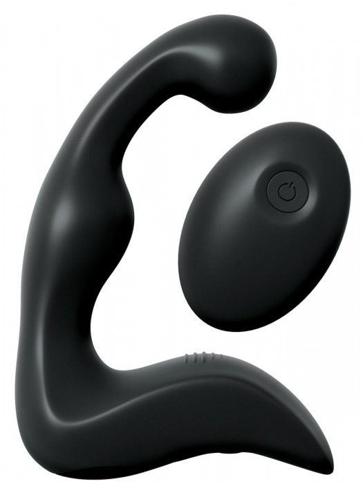 Черный вибромассажер простаты с пультом ДУ Control P-Spot Pro - Pipedream - в Мурманске купить с доставкой
