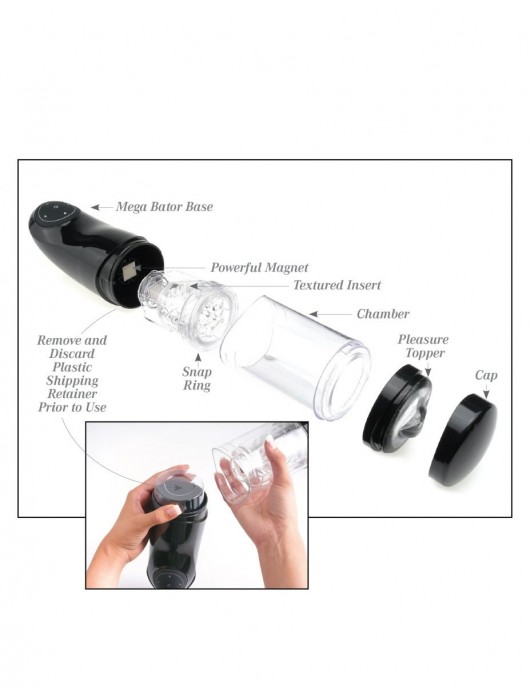 Прозрачный автоматический мастурбатор-анус Mega-Bator Ass - Pipedream - в Мурманске купить с доставкой