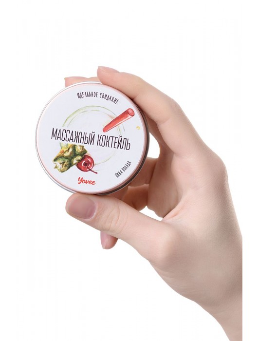 Массажная свеча «Массажный коктейль» с ароматом пина колады - 30 мл. - ToyFa - купить с доставкой в Мурманске