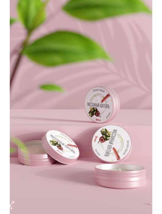 Массажная свеча «Массажный коктейль» с ароматом пина колады - 30 мл. - ToyFa - купить с доставкой в Мурманске