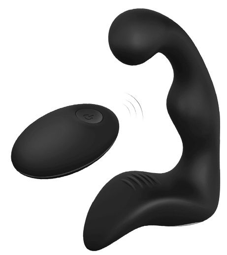 Черный вибромассажер простаты REMOTE BOOTY PLEASER - Dream Toys - в Мурманске купить с доставкой