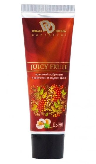 Интимный съедобный лубрикант JUICY FRUIT с ароматом дыни - 30 мл. - БиоМед - купить с доставкой в Мурманске