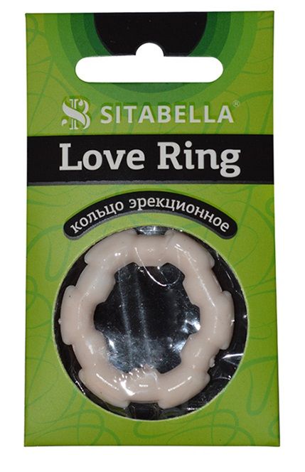 Фигурное эрекционное кольцо из киберкожи - Sitabella - в Мурманске купить с доставкой