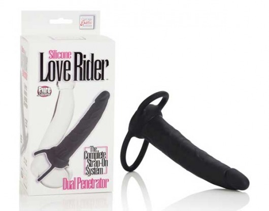 Насадка на пенис Silicone Love Rider Dual Penetrator для двойного проникновения - 14 см. - California Exotic Novelties - в Мурманске купить с доставкой