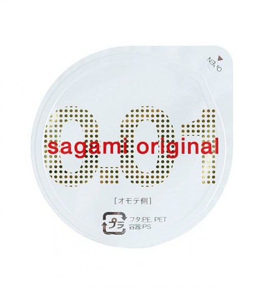 Супертонкий презерватив Sagami Original 0.01 - 1 шт. - Sagami - купить с доставкой в Мурманске